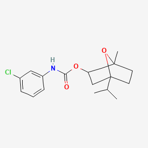 4-isopropyl-1-methyl-7-oxabicyclo[2.2.1]hept-2-yl N-(3-chlorophenyl)carbamate