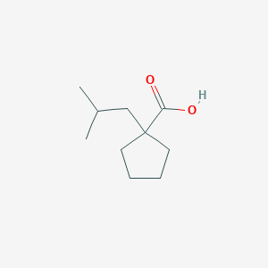 1-(2-Methylpropyl)cyclopentane-1-carboxylic acid