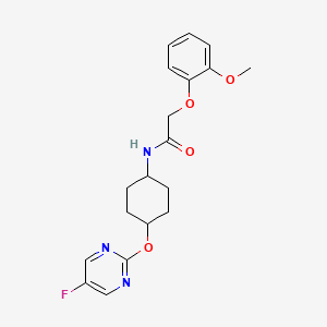 N-((1r,4r)-4-((5-fluoropyrimidin-2-yl)oxy)cyclohexyl)-2-(2-methoxyphenoxy)acetamide