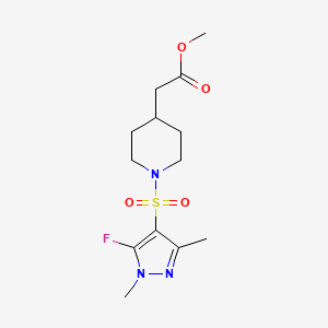 methyl {1-[(5-fluoro-1,3-dimethyl-1H-pyrazol-4-yl)sulfonyl]piperidin-4-yl}acetate