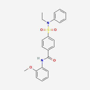 4-[ethyl(phenyl)sulfamoyl]-N-(2-methoxyphenyl)benzamide