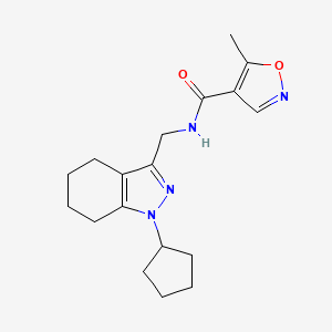 N-((1-cyclopentyl-4,5,6,7-tetrahydro-1H-indazol-3-yl)methyl)-5-methylisoxazole-4-carboxamide