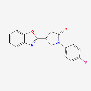 4-Benzoxazol-2-yl-1-(4-fluorophenyl)pyrrolidin-2-one