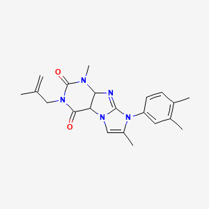 8-(3,4-dimethylphenyl)-1,7-dimethyl-3-(2-methylprop-2-en-1-yl)-1H,2H,3H,4H,8H-imidazo[1,2-g]purine-2,4-dione