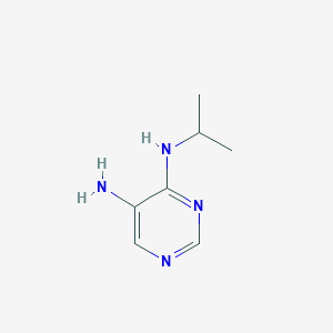 molecular formula C7H12N4 B2940275 4,5-Pyrimidinediamine, N4-(1-methylethyl)- CAS No. 18202-83-0