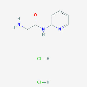 molecular formula C7H11Cl2N3O B2940276 2-amino-N-(pyridin-2-yl)acetamide dihydrochloride CAS No. 21050-97-5; 359821-50-4