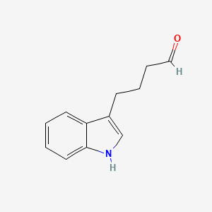 molecular formula C12H13NO B2940279 4-(1H-Indol-3-YL)butanal CAS No. 1261133-05-4