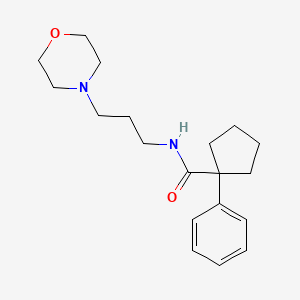 molecular formula C19H28N2O2 B2940284 N-(3-Morpholin-4-ylpropyl)(phenylcyclopentyl)formamide CAS No. 510756-05-5