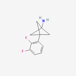 molecular formula C11H11F2N B2940288 3-(2,3-Difluorophenyl)bicyclo[1.1.1]pentan-1-amine CAS No. 2287285-18-9