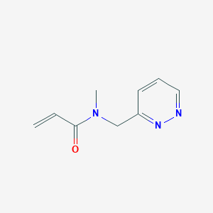 molecular formula C9H11N3O B2940293 N-Methyl-N-(pyridazin-3-ylmethyl)prop-2-enamide CAS No. 2153158-35-9