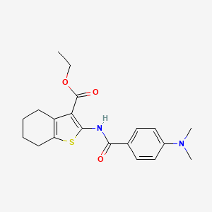 Ethyl 2-(4-(dimethylamino)benzamido)-4,5,6,7-tetrahydrobenzo[b]thiophene-3-carboxylate