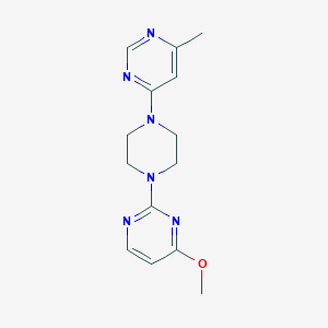 4-Methoxy-2-[4-(6-methylpyrimidin-4-yl)piperazin-1-yl]pyrimidine