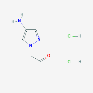1-(4-Aminopyrazol-1-yl)propan-2-one;dihydrochloride
