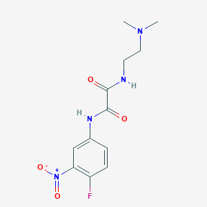 molecular formula C12H15FN4O4 B2940302 N1-(2-(dimethylamino)ethyl)-N2-(4-fluoro-3-nitrophenyl)oxalamide CAS No. 899974-55-1