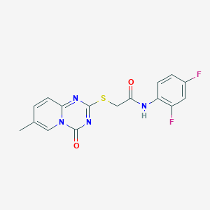 N-(2,4-difluorophenyl)-2-(7-methyl-4-oxopyrido[1,2-a][1,3,5]triazin-2-yl)sulfanylacetamide