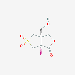 (3Ar,6aS)-3a-fluoro-6a-(hydroxymethyl)-5,5-dioxo-4,6-dihydro-1H-thieno[3,4-c]furan-3-one