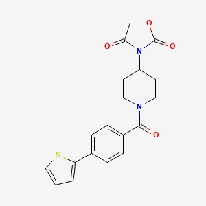 3-(1-(4-(Thiophen-2-yl)benzoyl)piperidin-4-yl)oxazolidine-2,4-dione