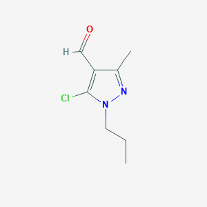 molecular formula C8H11ClN2O B2940327 5-Chloro-3-methyl-1-propyl-1H-pyrazole-4-carbaldehyde CAS No. 1305799-79-4