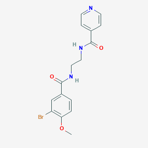 N-(2-{[(3-bromo-4-methoxyphenyl)carbonyl]amino}ethyl)pyridine-4-carboxamide