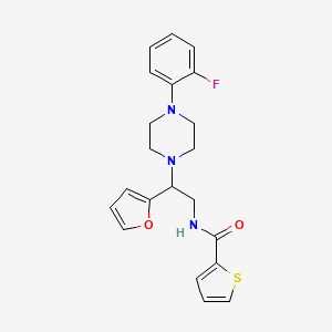 N-(2-(4-(2-fluorophenyl)piperazin-1-yl)-2-(furan-2-yl)ethyl)thiophene-2-carboxamide