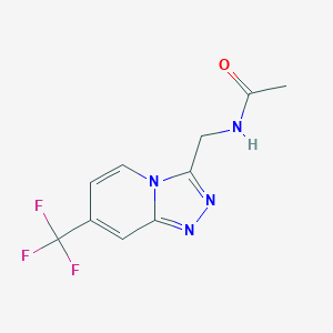 molecular formula C10H9F3N4O B2940354 N-((7-(trifluoromethyl)-[1,2,4]triazolo[4,3-a]pyridin-3-yl)methyl)acetamide CAS No. 1903292-10-3