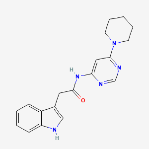 2-(1H-indol-3-yl)-N-(6-(piperidin-1-yl)pyrimidin-4-yl)acetamide