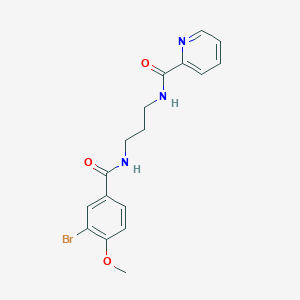 N-{3-[(3-bromo-4-methoxybenzoyl)amino]propyl}-2-pyridinecarboxamide
