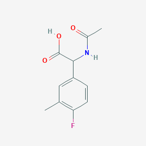 2-Acetamido-2-(4-fluoro-3-methylphenyl)acetic acid