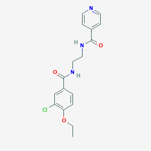 molecular formula C17H18ClN3O3 B294039 N-{2-[(3-chloro-4-ethoxybenzoyl)amino]ethyl}isonicotinamide 