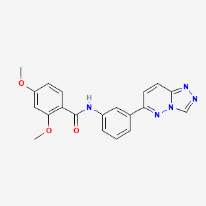 molecular formula C20H17N5O3 B2940430 2,4-二甲氧基-N-[3-([1,2,4]三唑并[4,3-b]哒嗪-6-基)苯基]苯甲酰胺 CAS No. 891114-42-4
