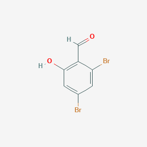 molecular formula C7H4Br2O2 B2940459 2,4-Dibromo-6-hydroxybenzaldehyde CAS No. 73289-92-6