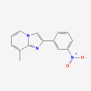 molecular formula C14H11N3O2 B2940477 8-Methyl-2-(3-nitrophenyl)imidazo[1,2-a]pyridine CAS No. 524726-20-3