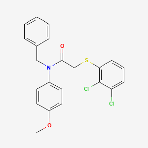 molecular formula C22H19Cl2NO2S B2940478 N-benzyl-2-[(2,3-dichlorophenyl)sulfanyl]-N-(4-methoxyphenyl)acetamide CAS No. 860788-20-1