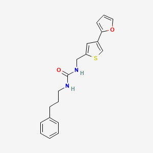 3-{[4-(Furan-2-yl)thiophen-2-yl]methyl}-1-(3-phenylpropyl)urea