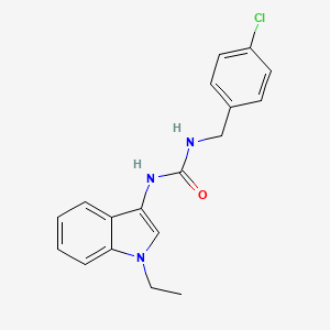 molecular formula C18H18ClN3O B2940486 1-(4-chlorobenzyl)-3-(1-ethyl-1H-indol-3-yl)urea CAS No. 941951-41-3