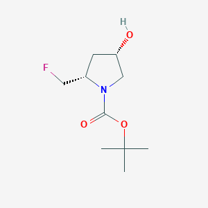 molecular formula C10H18FNO3 B2940489 tert-butyl (2S,4S)-2-(fluoromethyl)-4-hydroxypyrrolidine-1-carboxylate CAS No. 1207853-00-6