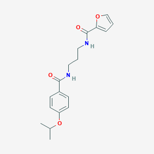 N-{3-[(4-isopropoxybenzoyl)amino]propyl}-2-furamide