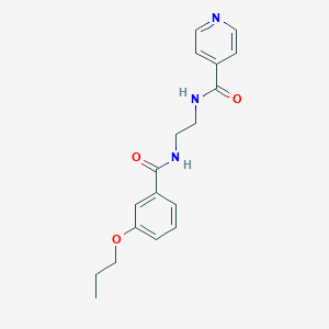 N-{2-[(3-propoxybenzoyl)amino]ethyl}isonicotinamide