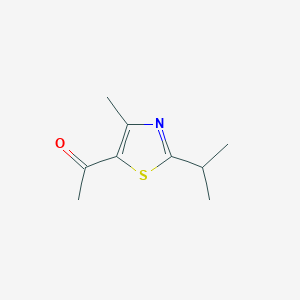 molecular formula C9H13NOS B2940543 1-[4-Methyl-2-(propan-2-yl)-1,3-thiazol-5-yl]ethan-1-one CAS No. 1247900-44-2