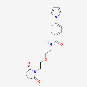 N-(2-(2-(2,5-dioxopyrrolidin-1-yl)ethoxy)ethyl)-4-(1H-pyrrol-1-yl)benzamide