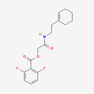 [2-[2-(Cyclohexen-1-yl)ethylamino]-2-oxoethyl] 2,6-difluorobenzoate