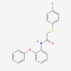 2-(4-fluorophenyl)sulfanyl-N-(2-phenoxyphenyl)acetamide