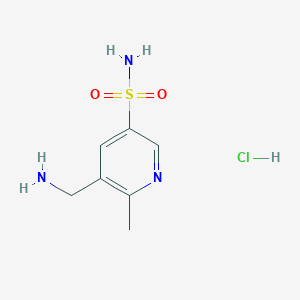 5-(Aminomethyl)-6-methylpyridine-3-sulfonamide hydrochloride