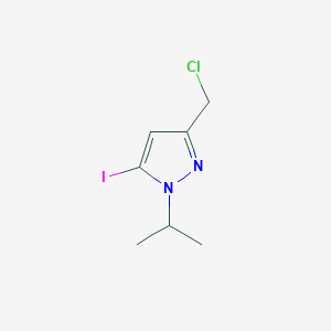 molecular formula C7H10ClIN2 B2940573 3-(Chloromethyl)-5-iodo-1-propan-2-ylpyrazole CAS No. 2226182-77-8