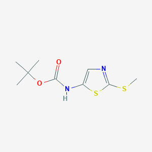 B2940574 Tert-butyl N-(2-methylsulfanyl-1,3-thiazol-5-yl)carbamate CAS No. 2253631-53-5
