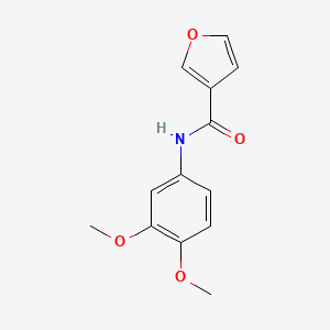 molecular formula C13H13NO4 B2940575 N-(3,4-dimethoxyphenyl)furan-3-carboxamide CAS No. 950249-80-6