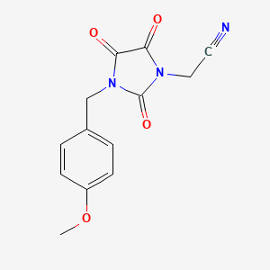 2-[3-(4-Methoxybenzyl)-2,4,5-trioxo-1-imidazolidinyl]acetonitrile
