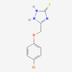 molecular formula C9H8BrN3OS B2940606 5-(4-bromophenoxymethyl)-4H-1,2,4-triazole-3-thiol CAS No. 568574-80-1