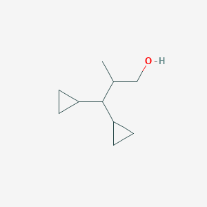 molecular formula C10H18O B2940609 3,3-Dicyclopropyl-2-methylpropan-1-ol CAS No. 2248272-09-3