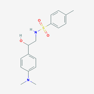 molecular formula C17H22N2O3S B2940610 N-(2-(4-(dimethylamino)phenyl)-2-hydroxyethyl)-4-methylbenzenesulfonamide CAS No. 1421456-55-4
